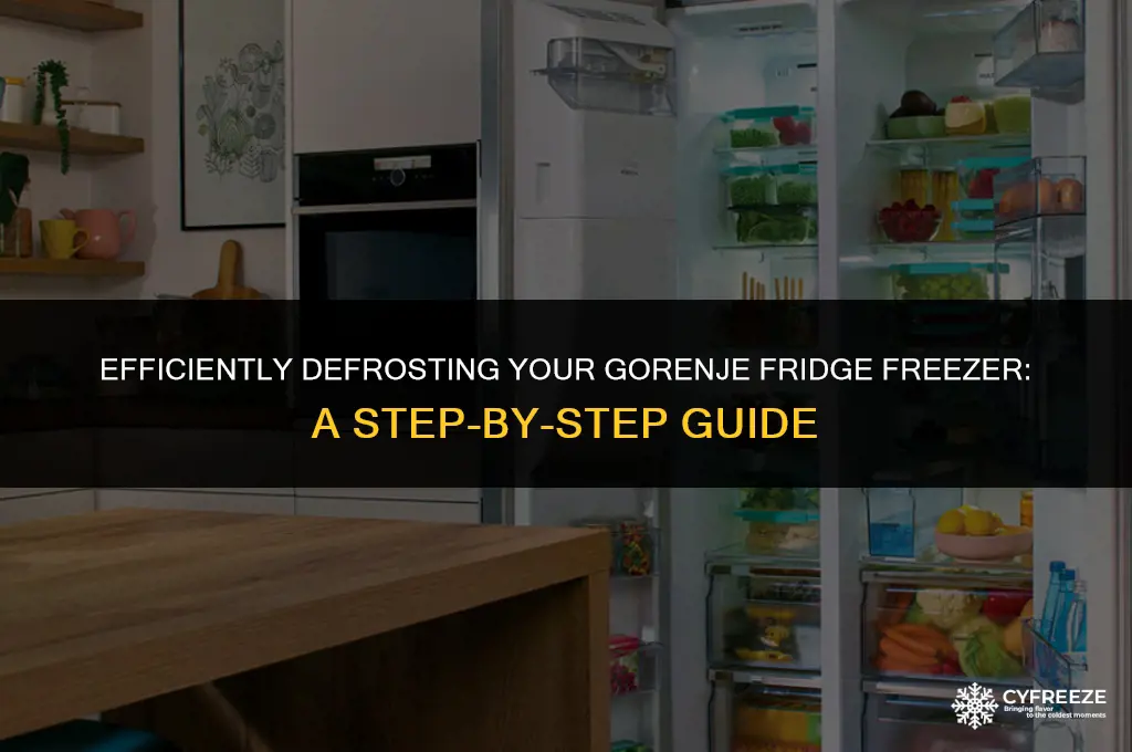 how to defrost a gorenje fridge freezer