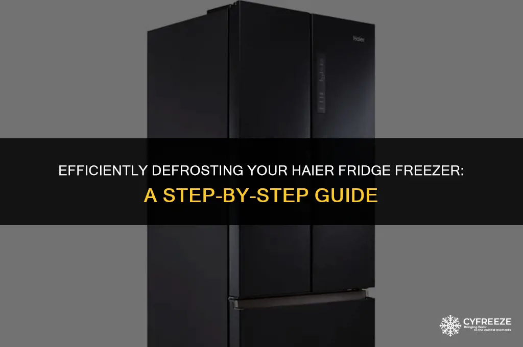 how to defrost a haier fridge freezer