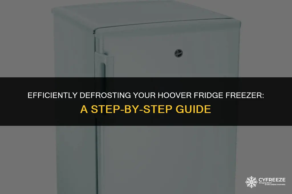 how to defrost a hoover fridge freezer