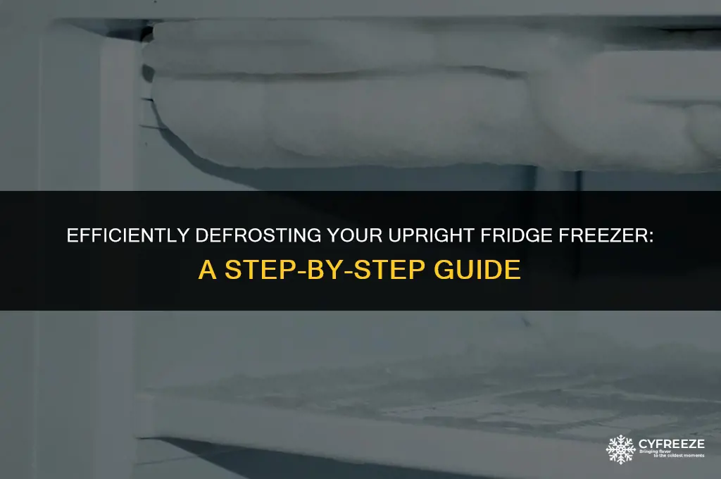 how to defrost an upright fridge freezer