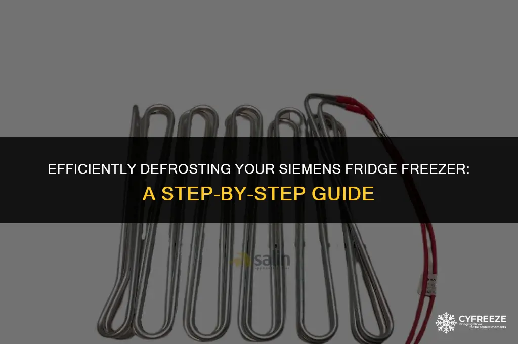 how to defrost siemens fridge freezer
