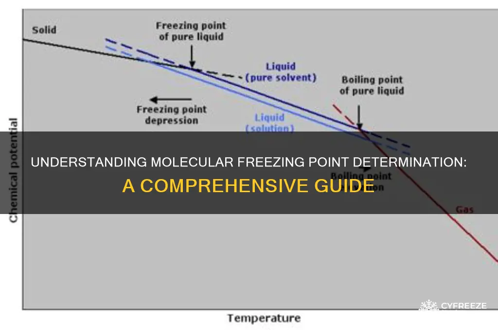how to determine freezing point of a molecule