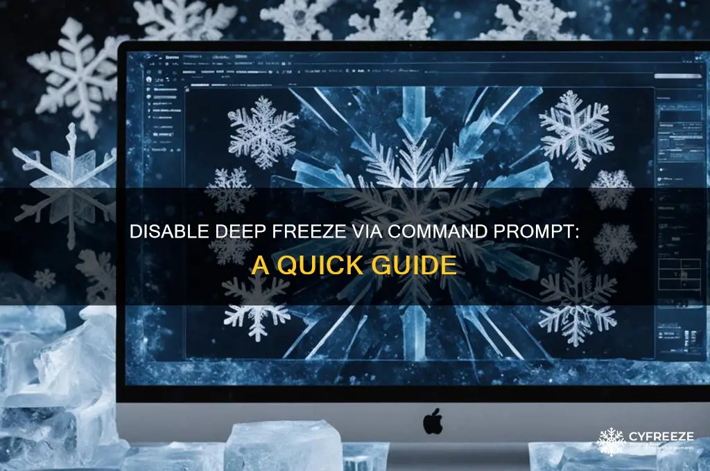 how to disable deep freeze using command prompt