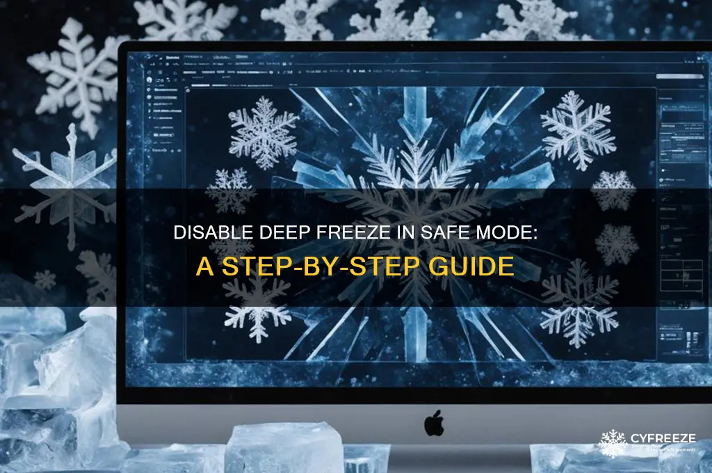 how to disable deep freeze using safe mode