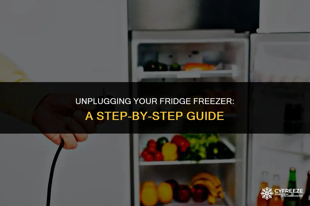 how to disconnect a fridge freezer