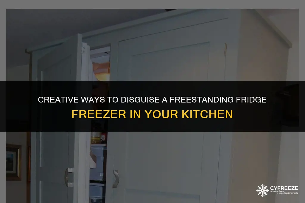 how to disguise a freestanding fridge freezer