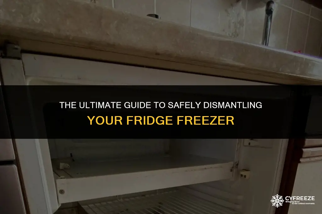 how to dismantle a fridge freezer