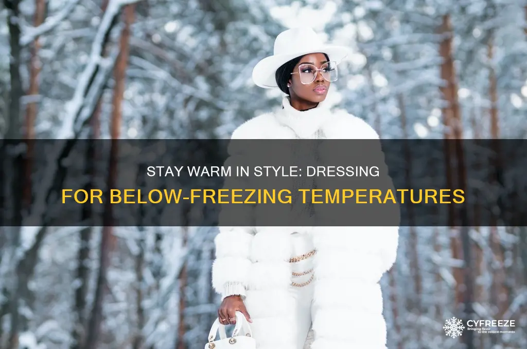 how to dress for below freezing temperatures