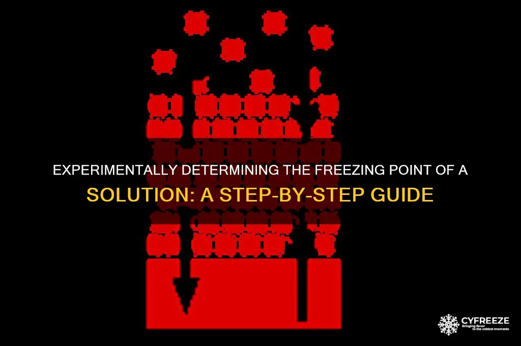 how to experimentally determine the freezing point of a solution