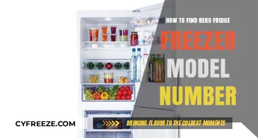 Locate Your Beko Fridge Freezer Model Number: A Simple Guide
