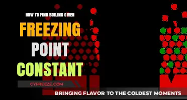 Finding Boiling Point Using Freezing Point Constants: A Simple Guide
