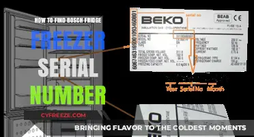 Locate Your Bosch Fridge Freezer Serial Number: A Quick Guide