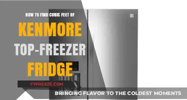 Calculating Cubic Feet: A Guide for Kenmore Top-Freezer Refrigerators