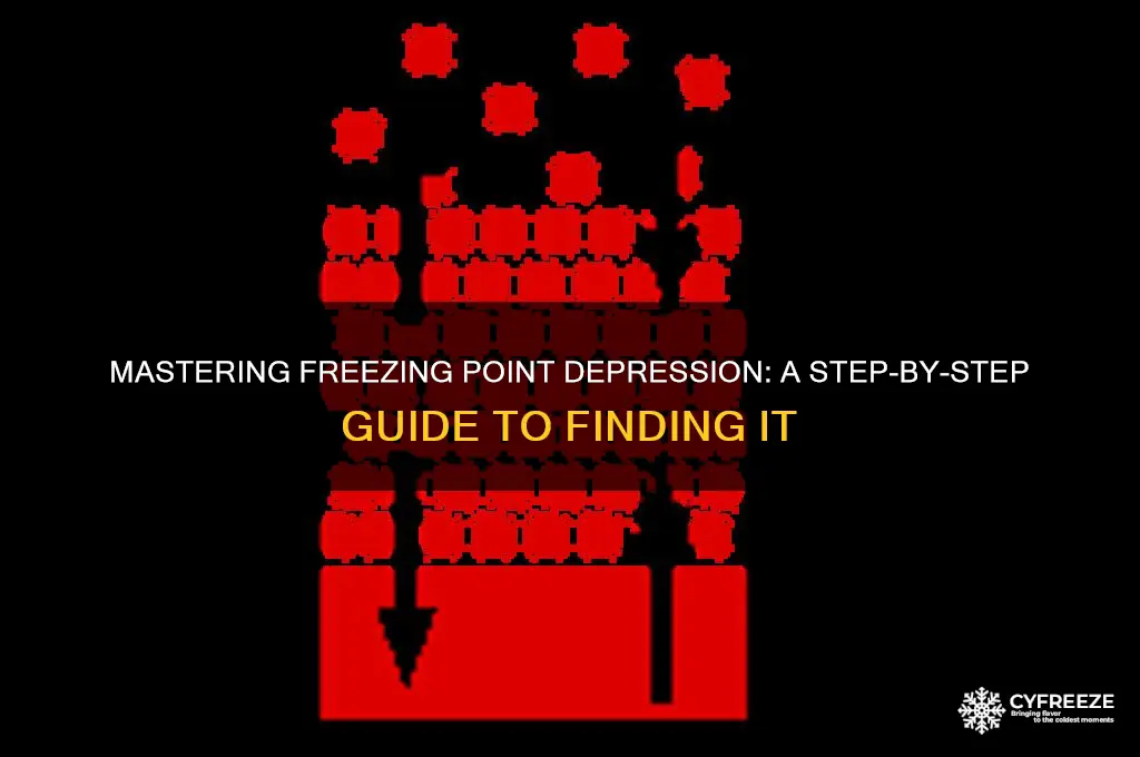 how to find freeing point depression from freezing point