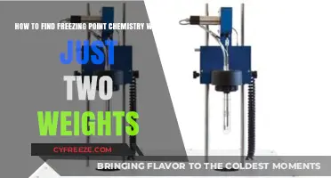 Discover Freezing Point Chemistry Using Only Two Weights: A Simple Guide