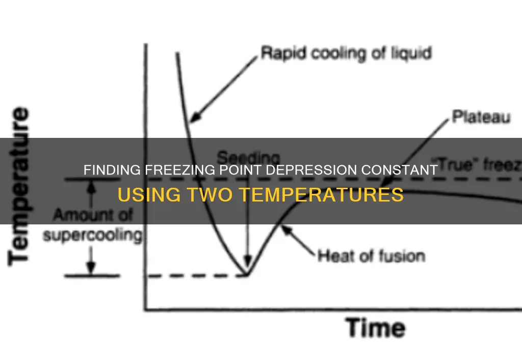 how to find freezing point depression constant given two temperatures