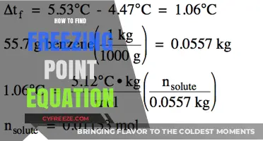 Mastering the Freezing Point Equation: A Step-by-Step Guide
