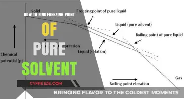 Discovering the Freezing Point of a Pure Solvent: A Step-by-Step Guide