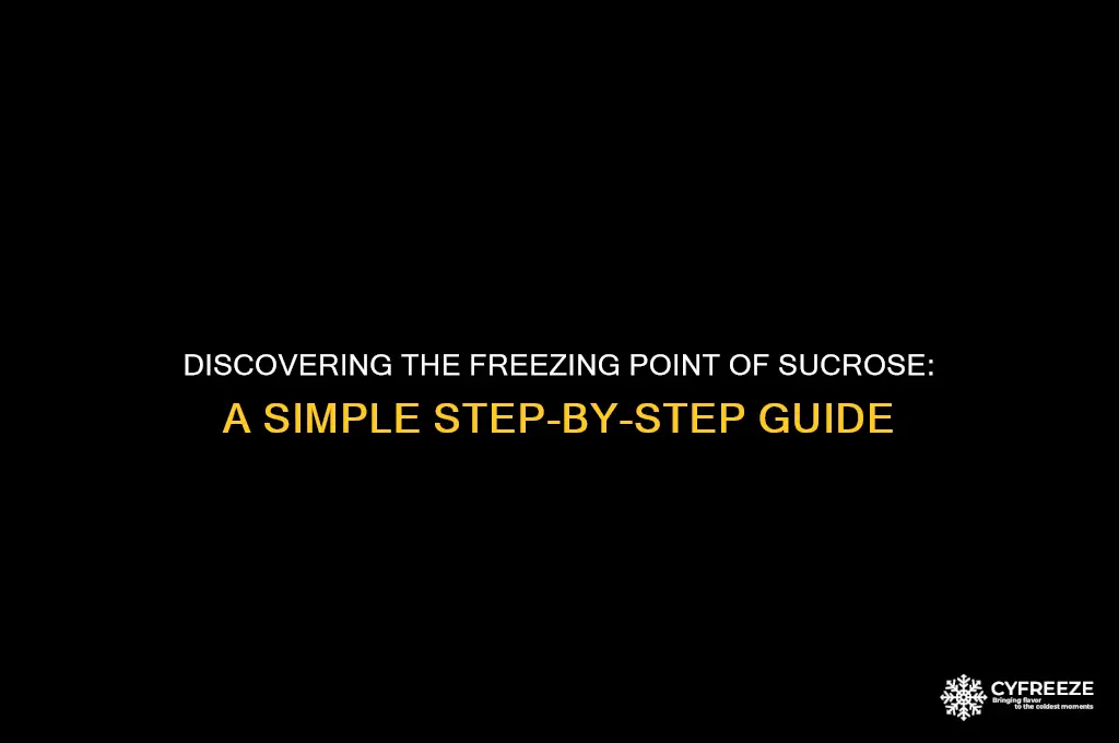 how to find freezing point of sucrose