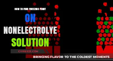 Finding the Freezing Point of Non-Electrolyte Solutions: A Step-by-Step Guide