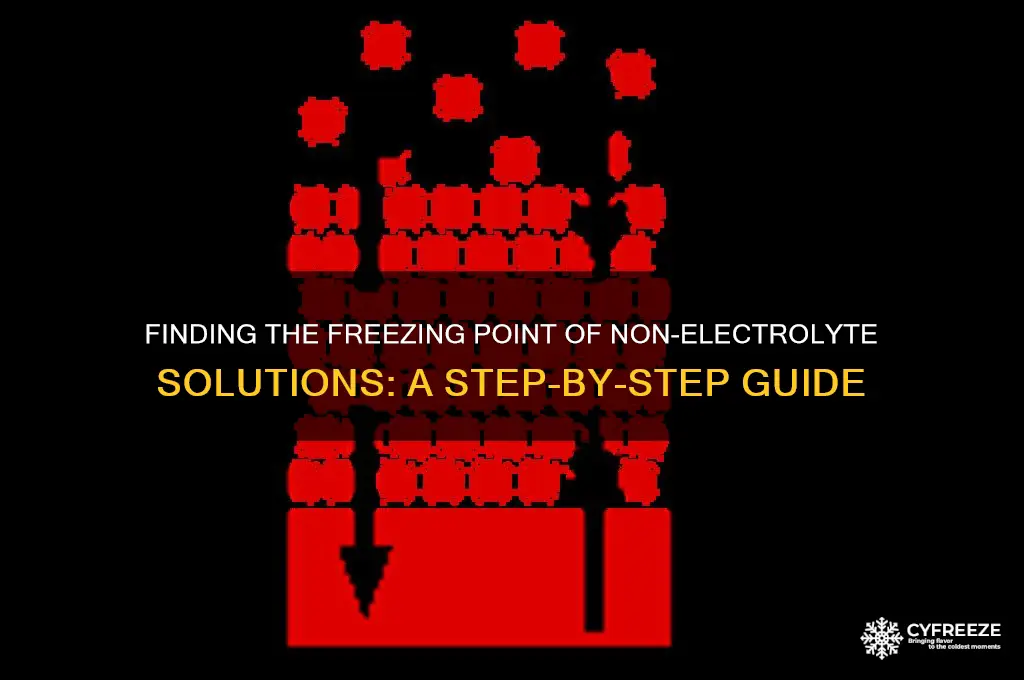 how to find freezing point on nonelectrolye solution