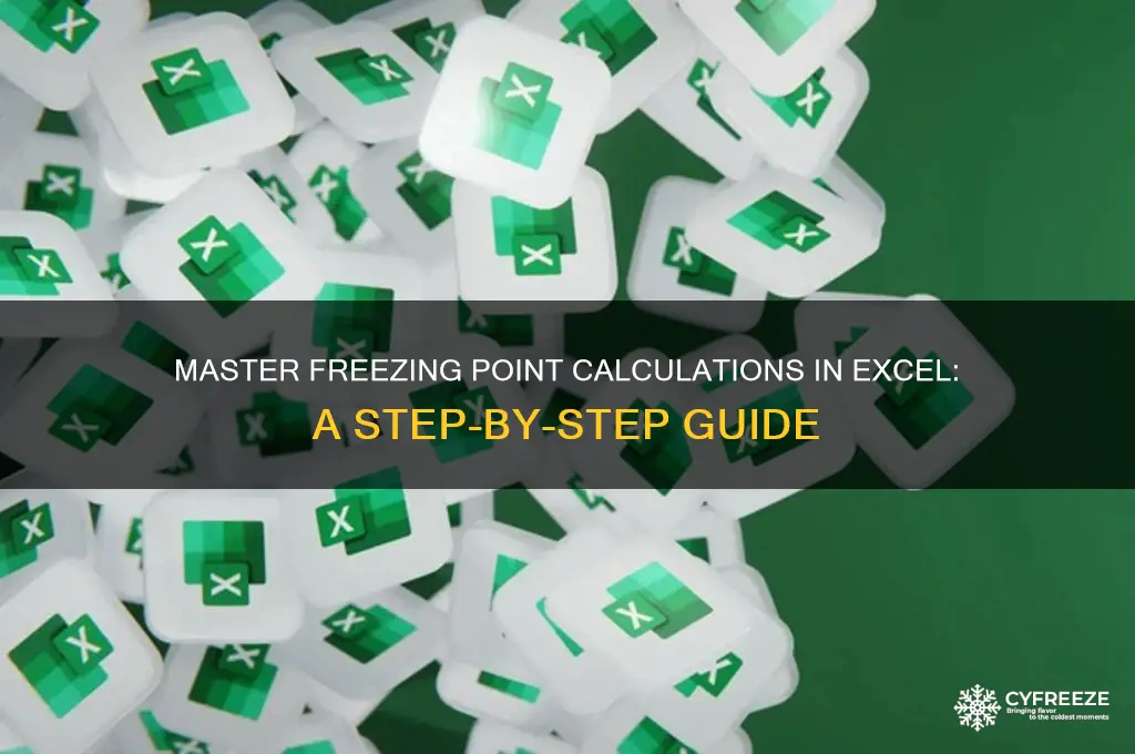 how to find freezing point using excel