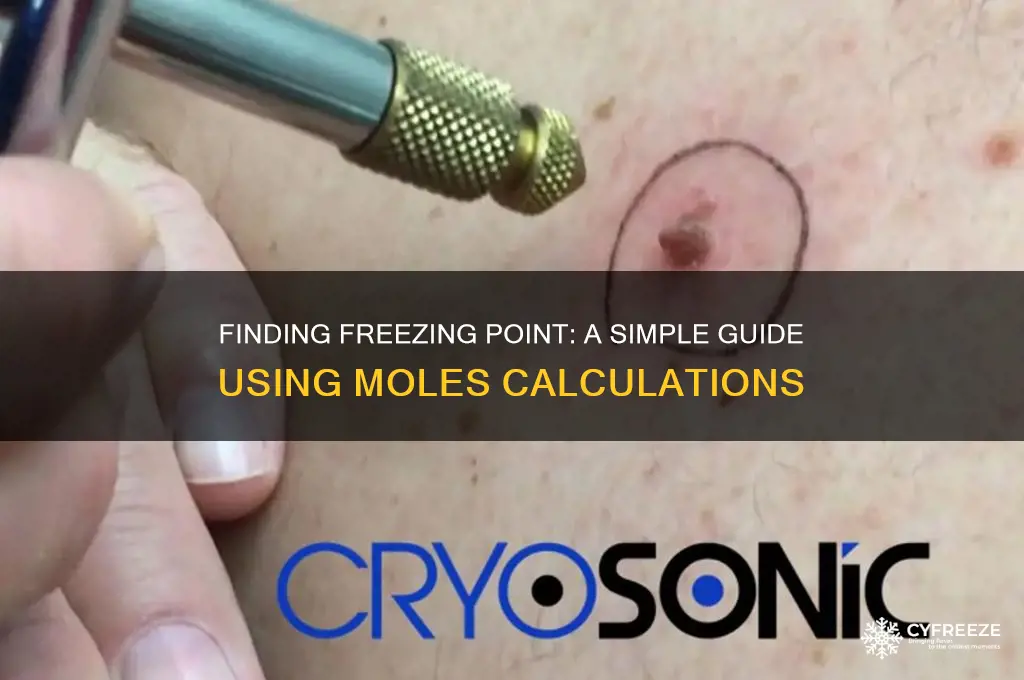 how to find freezing point with moles