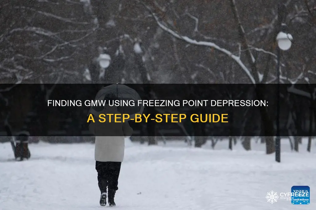 how to find gmw with freezing point