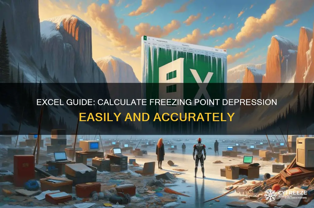 how to find the freezing point depression using excel