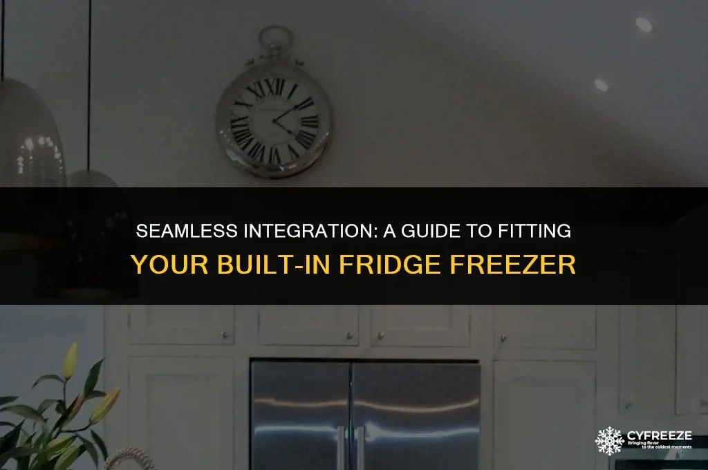 how to fit a built in fridge freezer