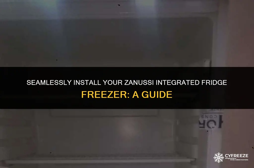 how to fit a zanussi integrated fridge freezer