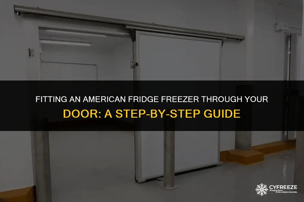 how to fit american fridge freezer through door