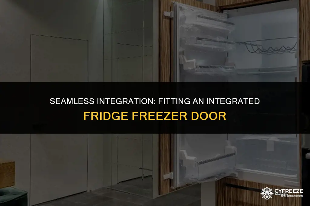 how to fit an integrated fridge freezer door