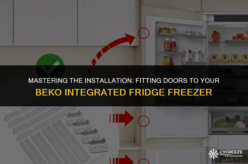 how to fit doors to beko integrated fridge freezer