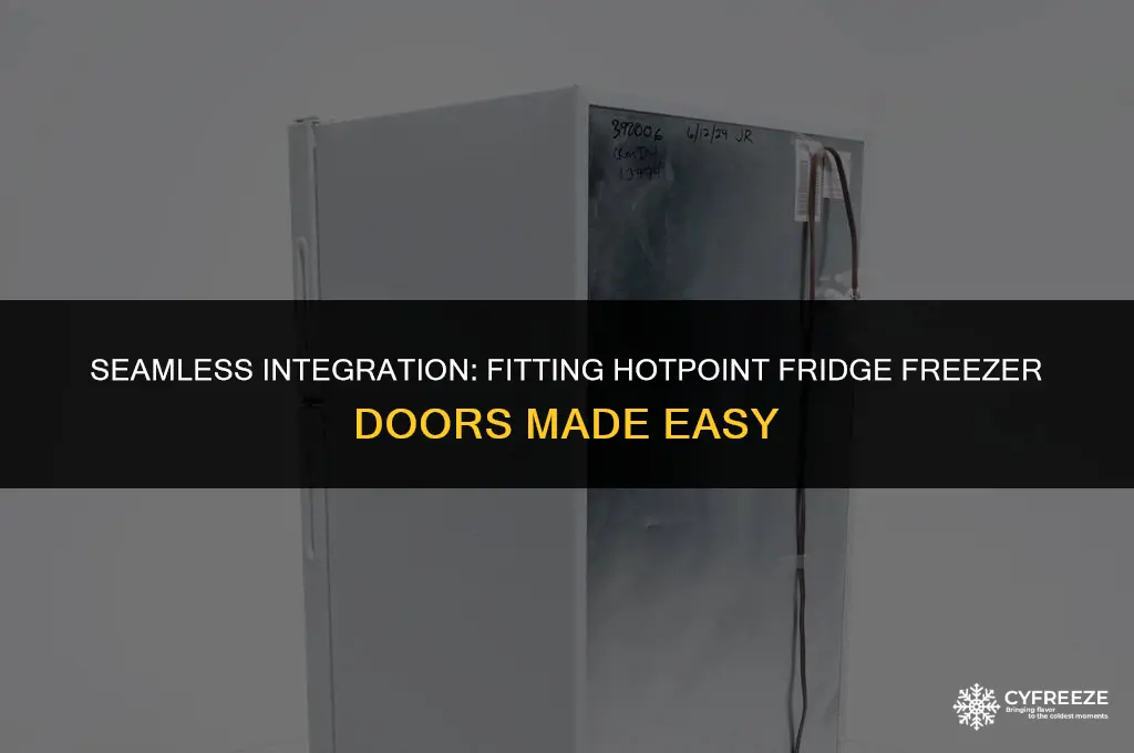 how to fit hotpoint integrated fridge freezer doors