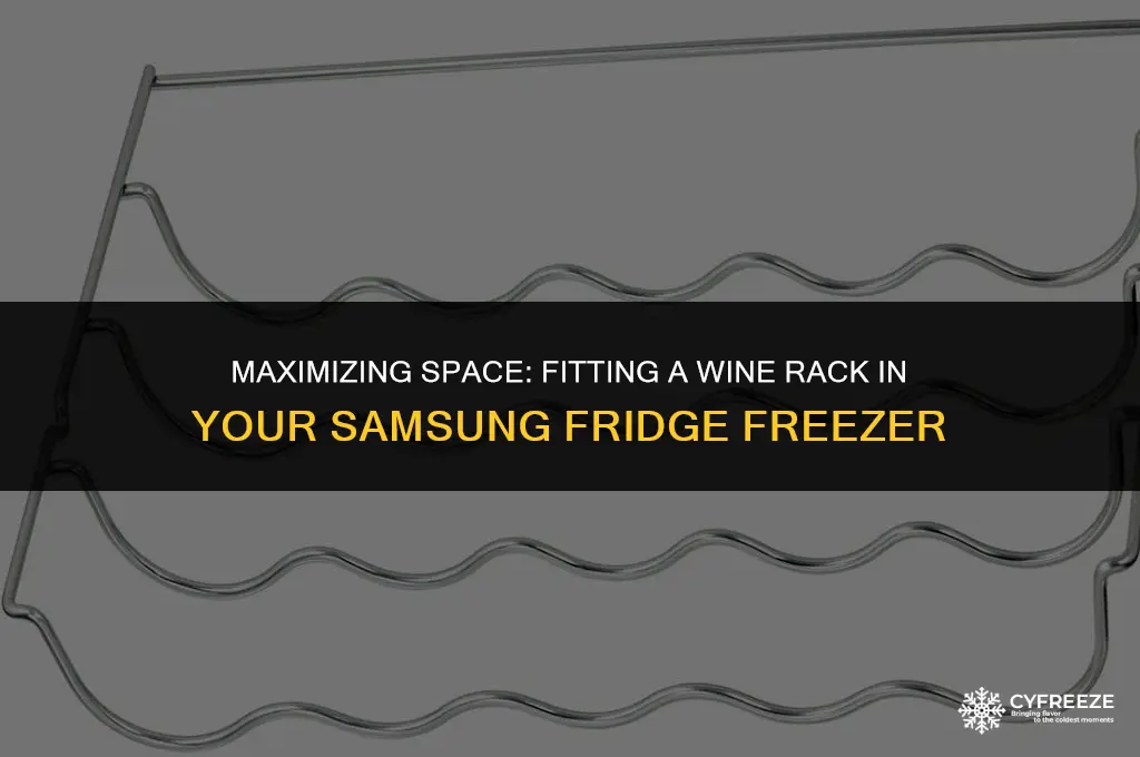 how to fit wine rack in samsung fridge freezer