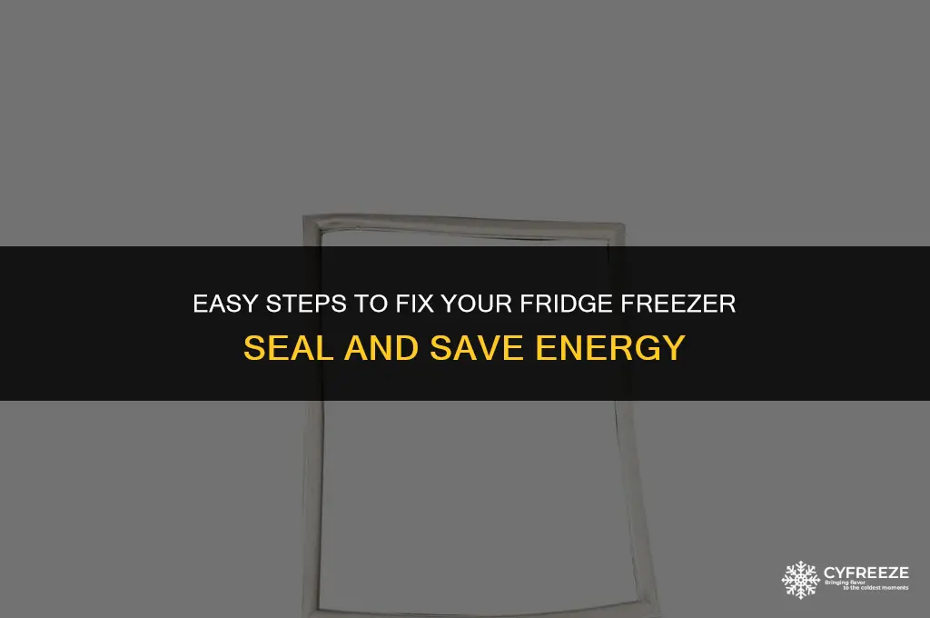 how to fix a fridge freezer seal