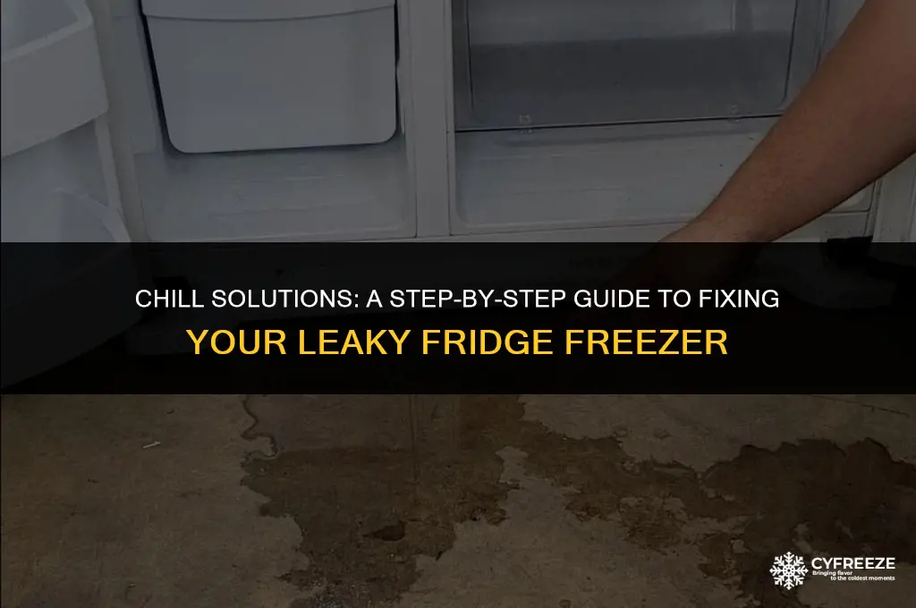 how to fix a leaking fridge freezer