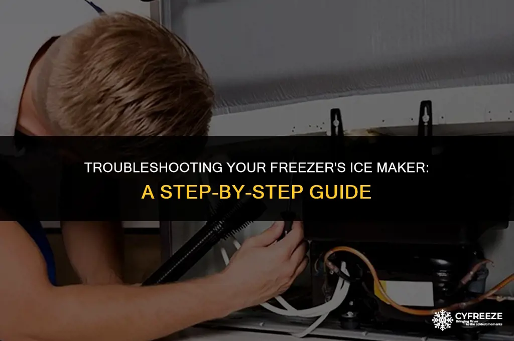 how to fix an ice maker in freezer
