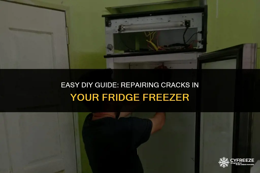 how to fix crack in fridge freezer