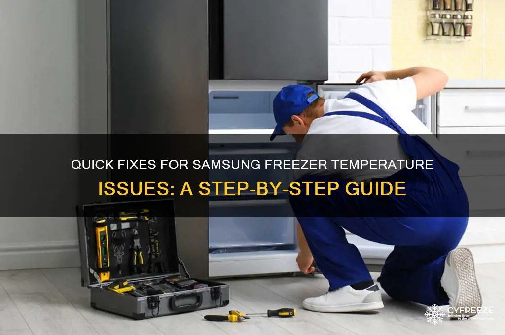 how to fix freezer temperature on samsung refrigerator