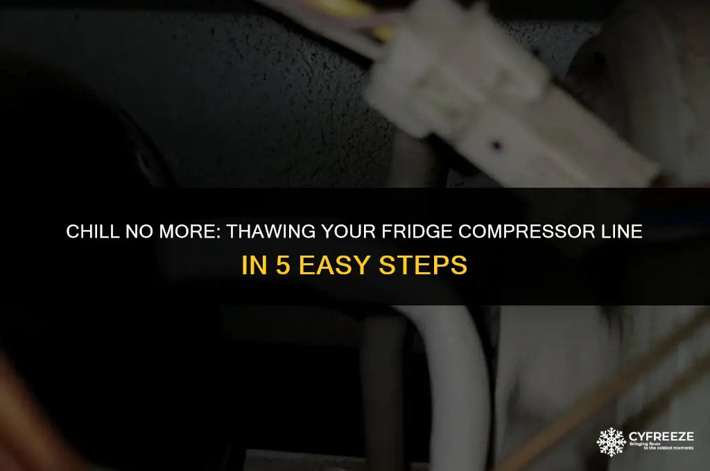 how to fix fridge compressor line freezing