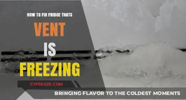 Chill No More: Thawing Your Fridge Vent in 3 Easy Steps