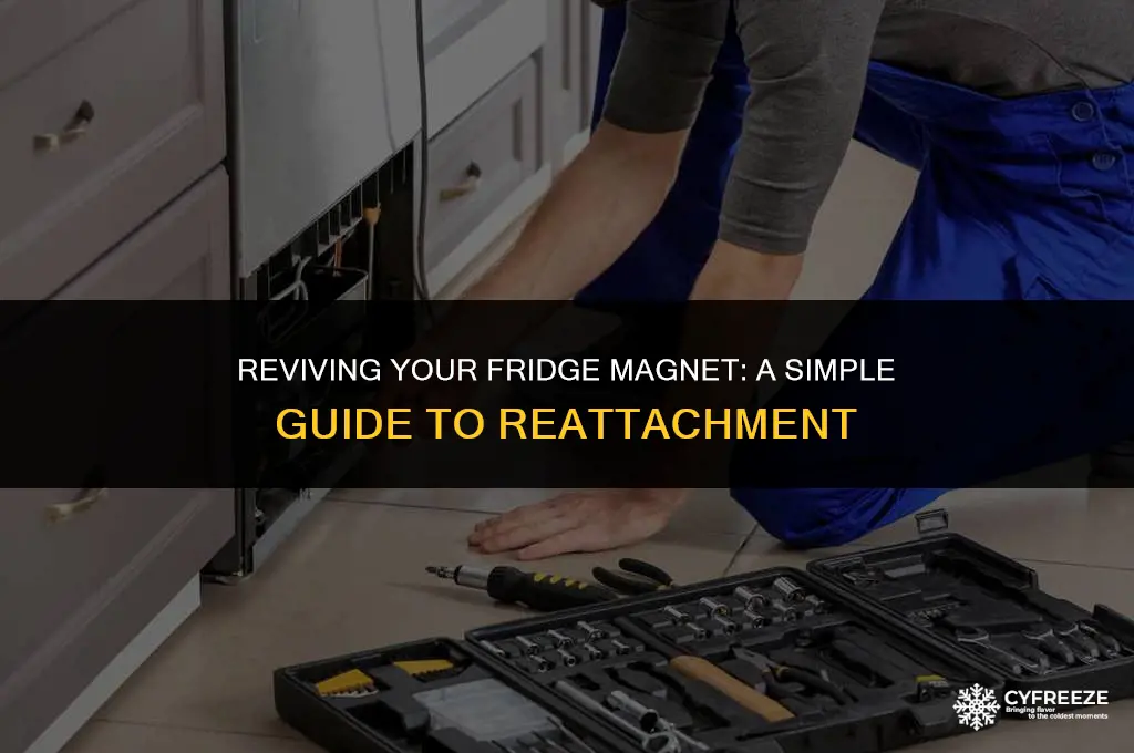 how to fix magnet in freezer fridge