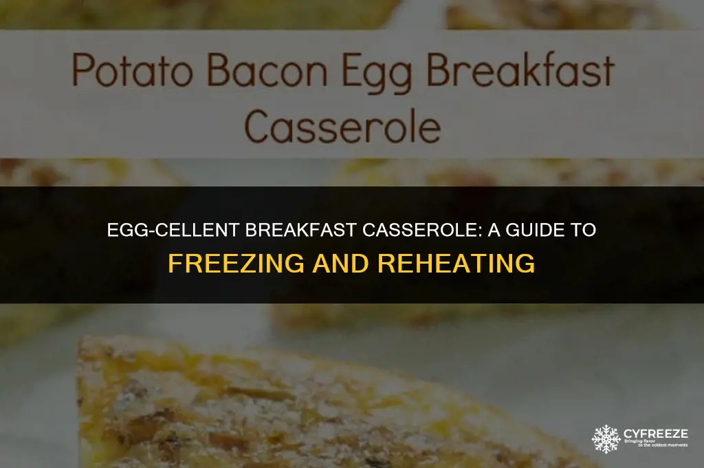how to freeze a breakfast casserole with eggs