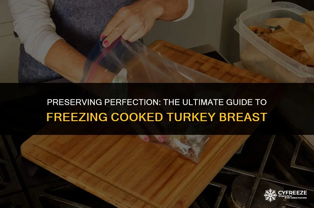 how to freeze a cooked turkey breast