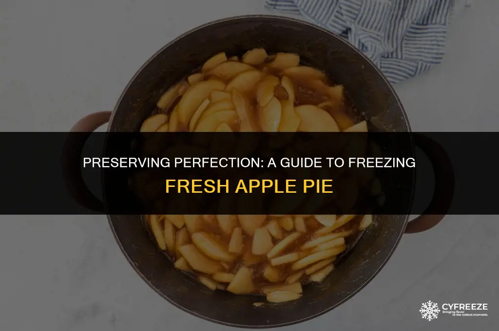 how to freeze a fresh apple pie