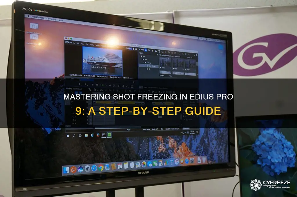 how to freeze a shot using edius pro 9