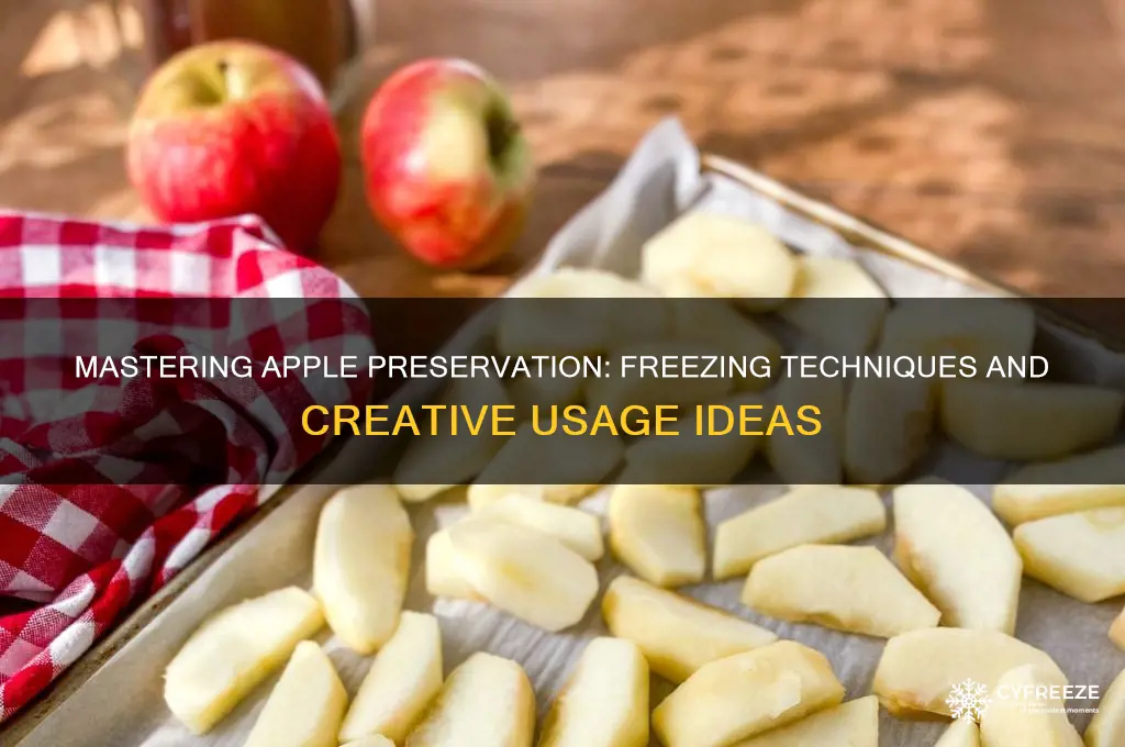 how to freeze and use apples