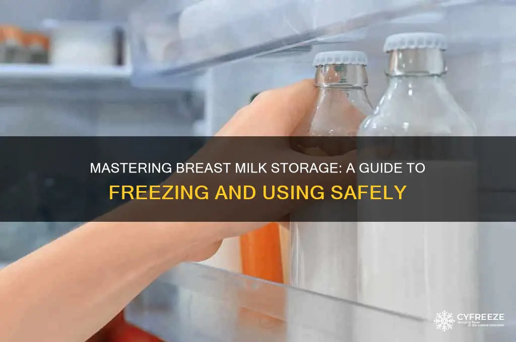 how to freeze and use breast milk
